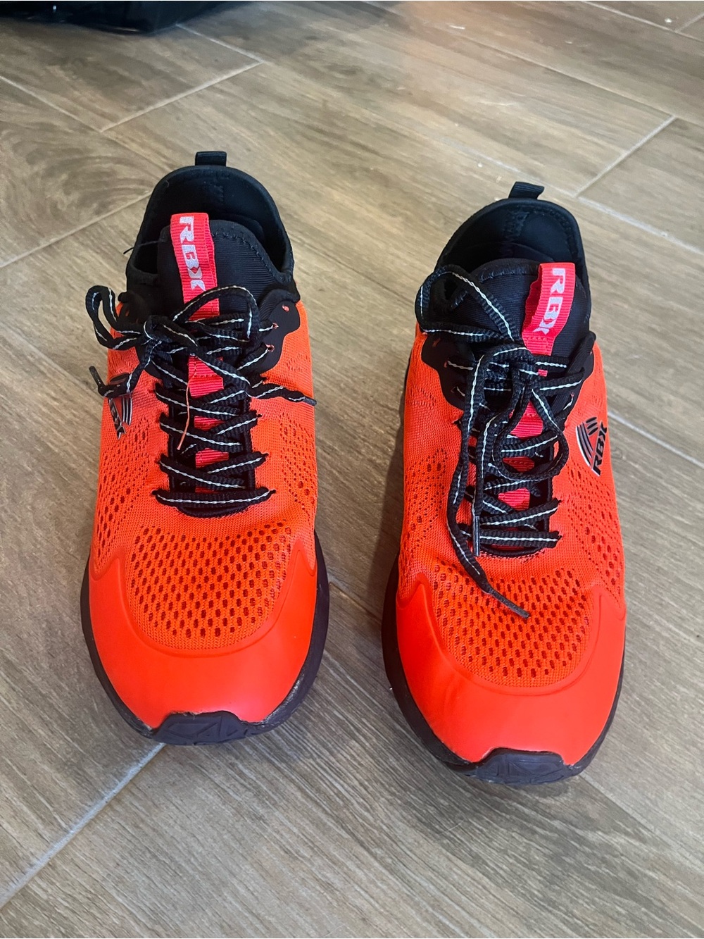 RBX Men's Athletic Shoes in Orange and Black